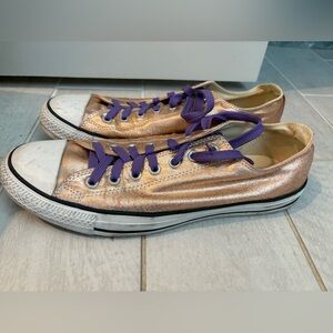 New Mens 12 Converse Chuck Taylor All Star CTAS OX Metallic Sunset 154037F